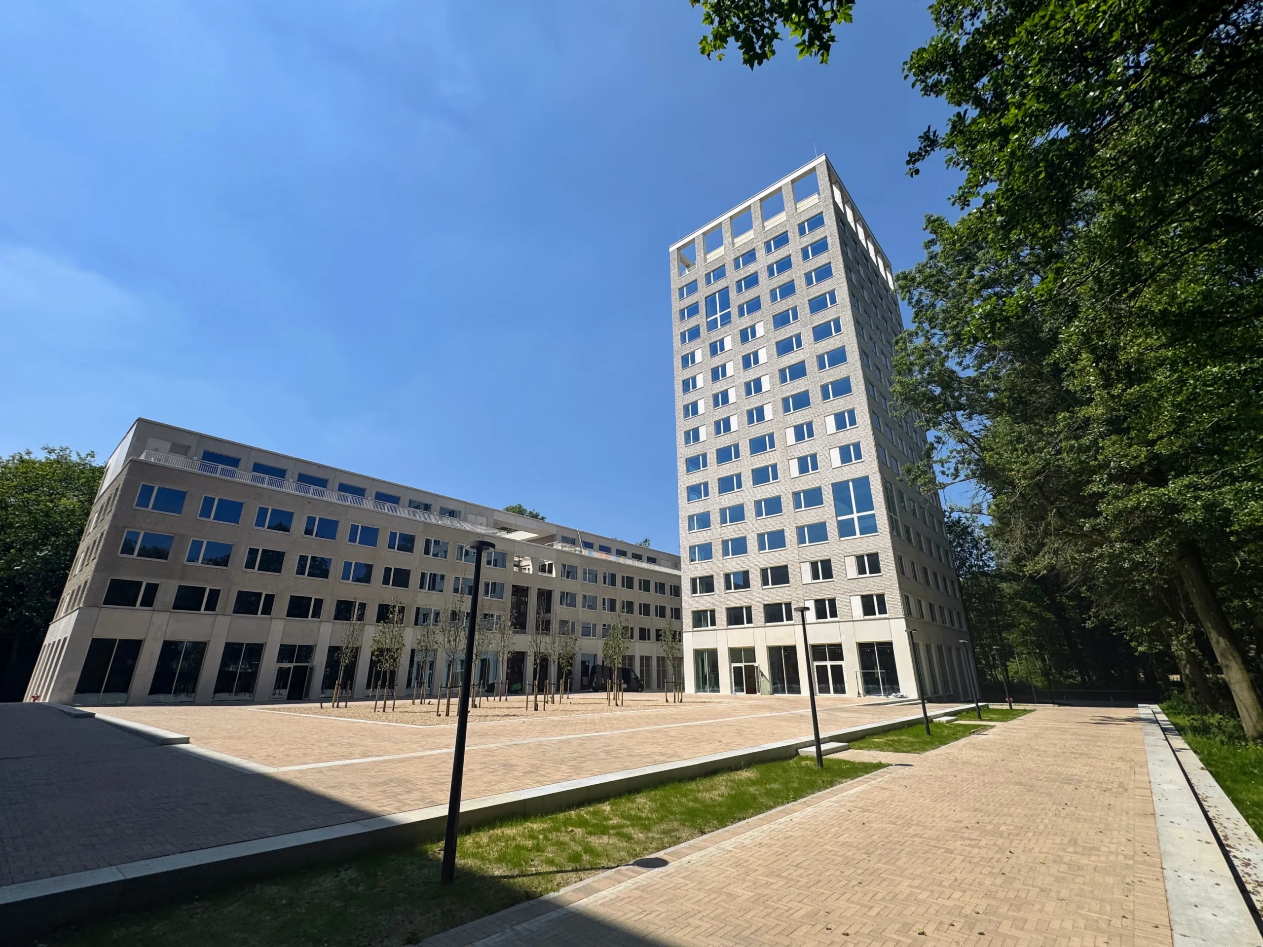 werf waar glas wordt geplaatst